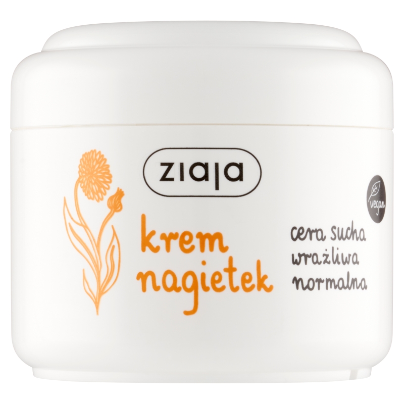 Ziaja Krem nagietkowy, do cery suchej, wrażliwej i normalnej, 100 ml