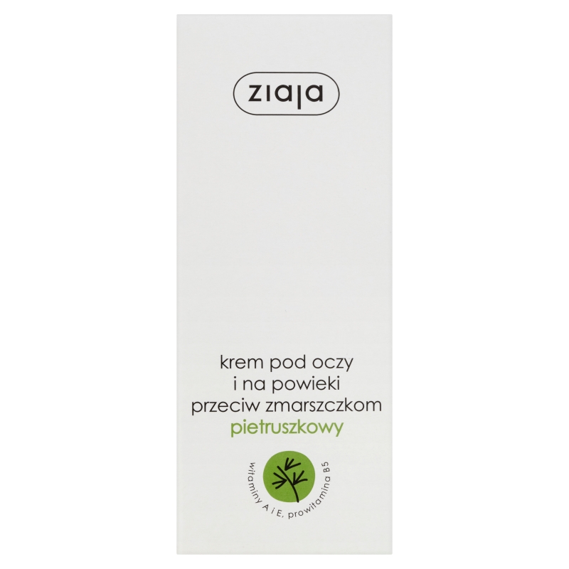 Ziaja Krem pietruszkowy, pod oczy przeciwzmarszczkowy, 15 ml