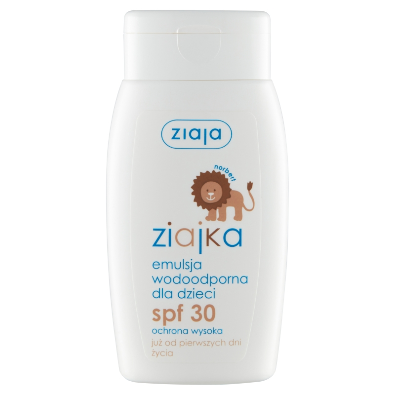 Ziajka, emulsja wodoodporna dla dzieci SPF 30, 125 ml