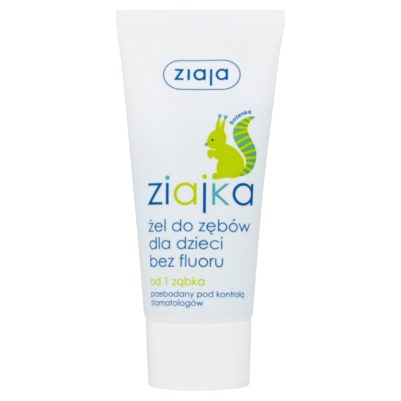 Ziajka Żel do zębów dla dzieci bez fluoru, 50 ml