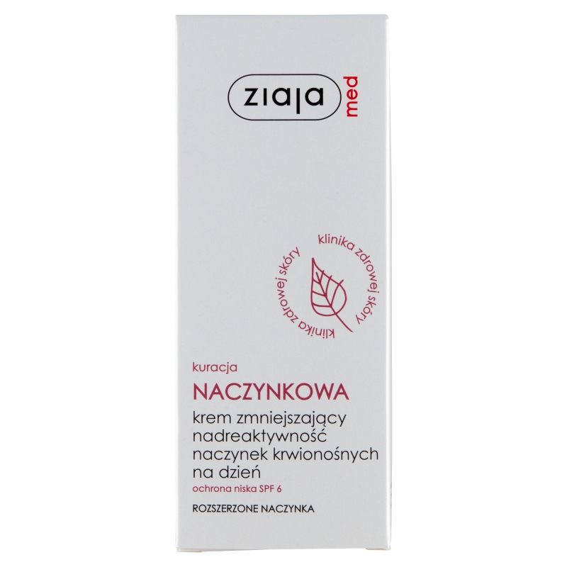 ZIAJA MED naczynkowa krem zmniejszający nadreaktywność naczynek krwionośnych, 50 ml