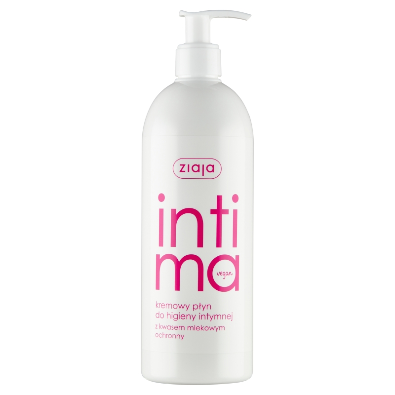 Ziaja Intima, kremowy płyn do higieny intymnej z kwasem mlekowym, 500 ml