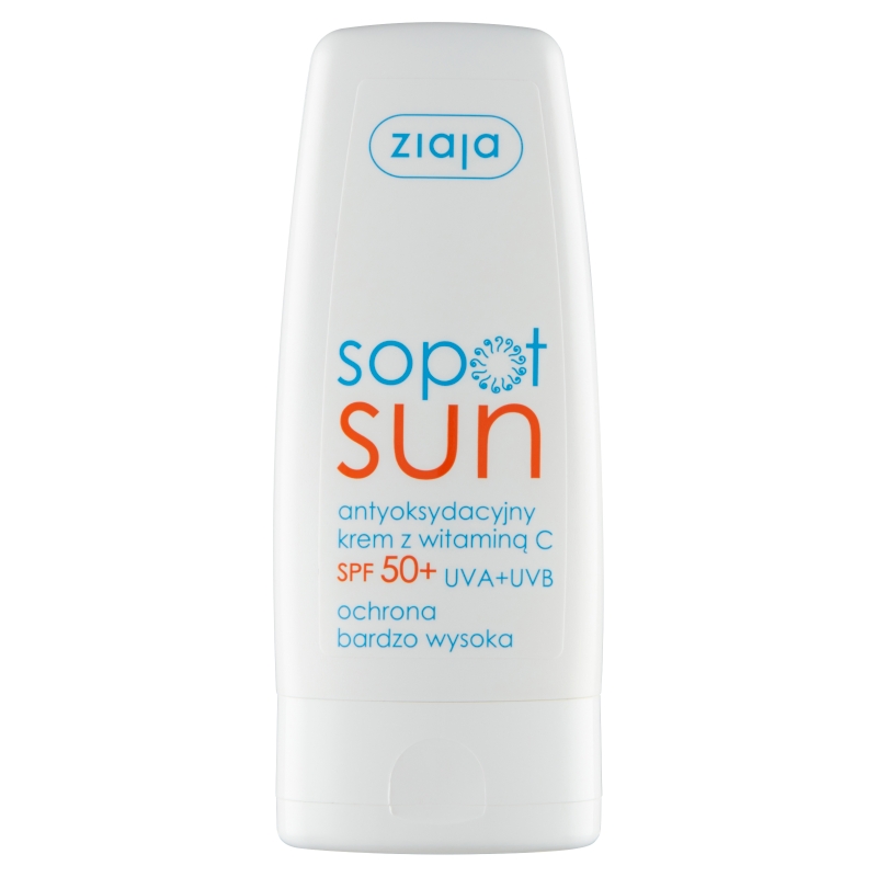 Ziaja Sopot Sun krem antyoksydacyjny z witaminą C SPF 50+, 50 ml