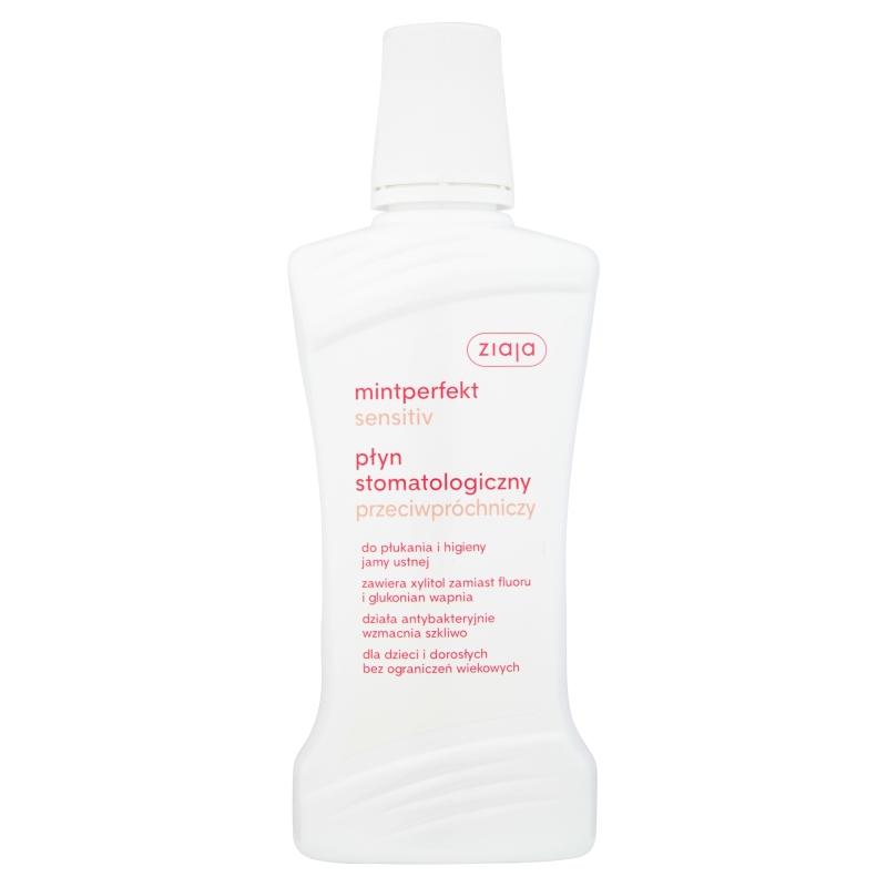 Ziaja Mintperfekt Sensitiv, płyn stomatologiczny i przeciwpróchniczy, 500 ml