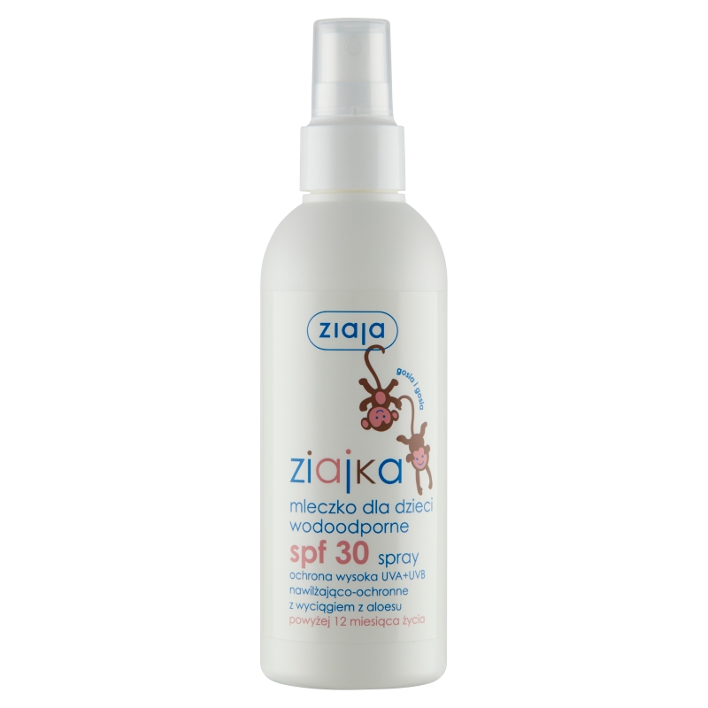 Ziajka Mleczko wodoodporne dla dzieci SPF 30, 170 ml