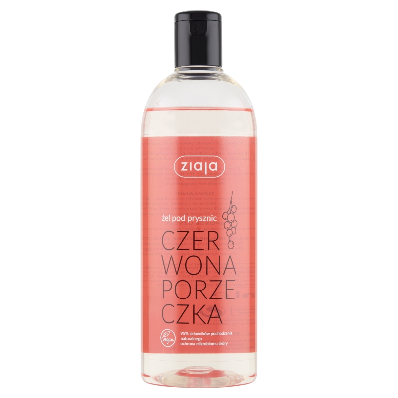 Ziaja Żel pod prysznic, czerwona porzeczka, 500 ml