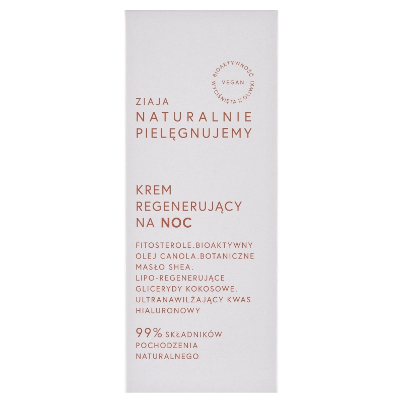 Ziaja Naturalnie Pielęgnujemy, krem regenerujący na noc, 50 ml