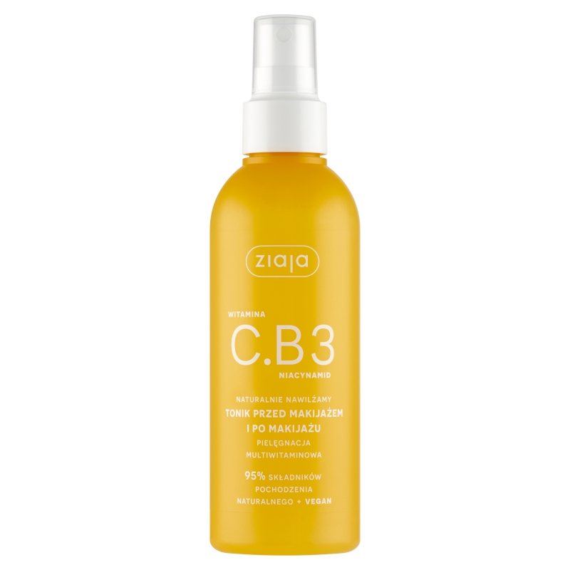 Ziaja Witamina C.B3 tonik przed makijażem i po makijażu, 190 ml