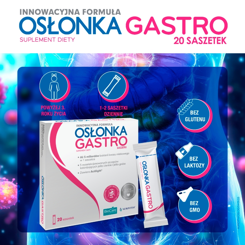 Osłonka Gastro, proszek, 20 sasz.