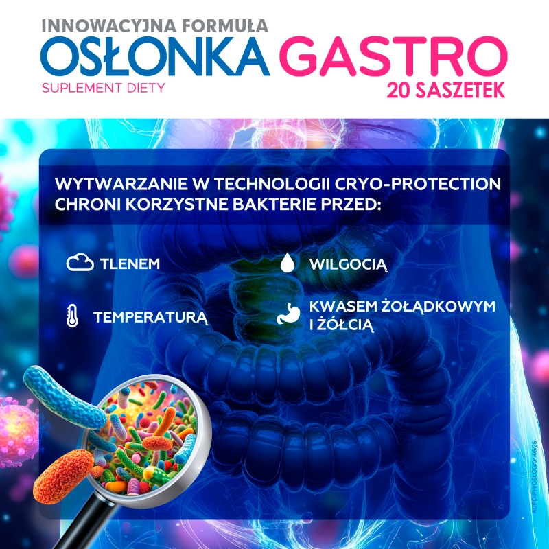 Osłonka Gastro, proszek, 20 sasz.