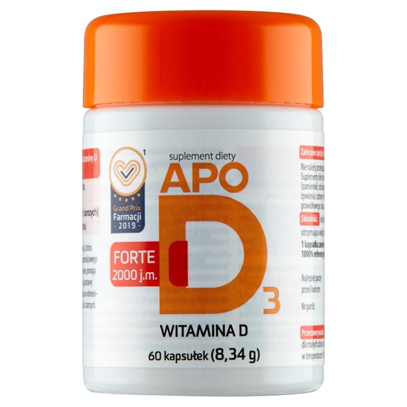 ApoD3 Forte, 2000 j.m., 60 szt.