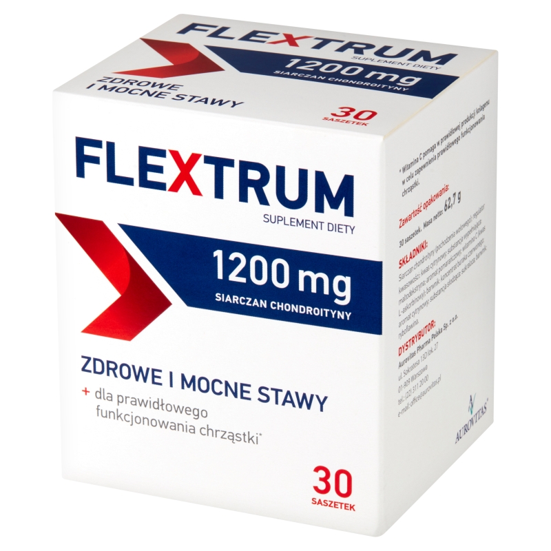 Flextrum , proszek ze składnikami na zdrowe i mocne stawy, 30 sasz.