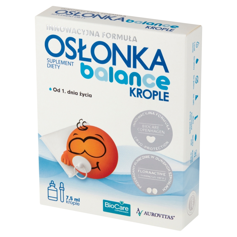 Osłonka Balance, krople osłonowe dla dzieci i niemowląt przy antybiotykoterapii, 7,5 ml