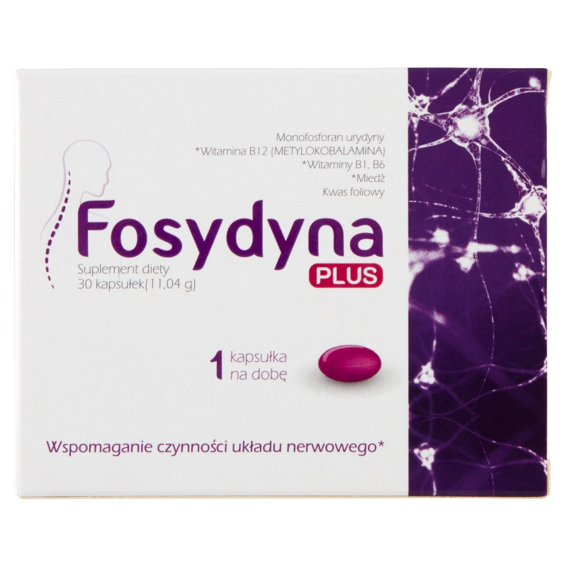 Fosydyna Plus, kapsułki ze składnikami wspierającymi układ nerwowy, 30 szt.
