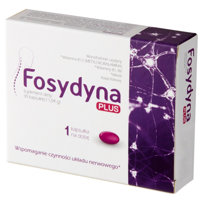 Fosydyna Plus, kapsułki ze składnikami wspierającymi układ nerwowy, 30 szt.