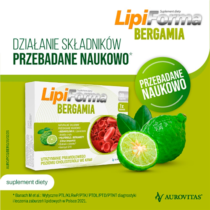 Lipiforma Bergamia , kapsułki, 30 szt.