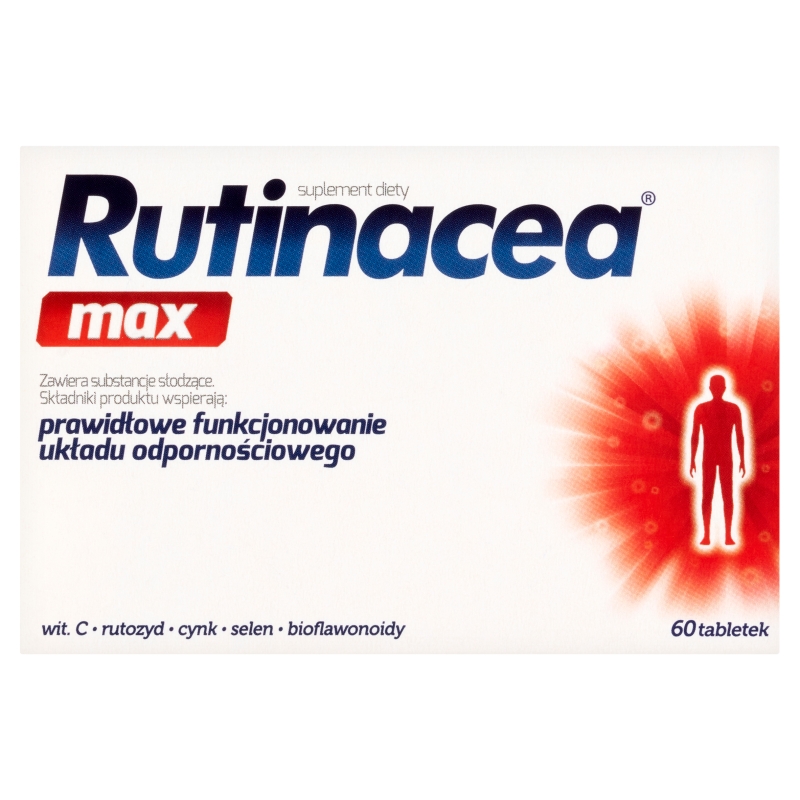 Rutinacea Max, tabletki ze składnikami wspierającymi na odporność, 60 szt. (45 szt. + 15 szt. gratis)