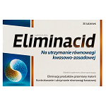 Eliminacid tabletki ze składnikami na utrzymanie równowagi kwasowej, 30 szt.