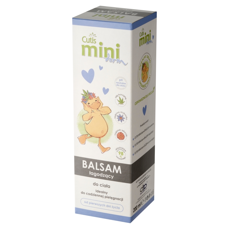 Cutis Mini Derm, balsam łagodzący od pierwszych dni życia, 200 ml