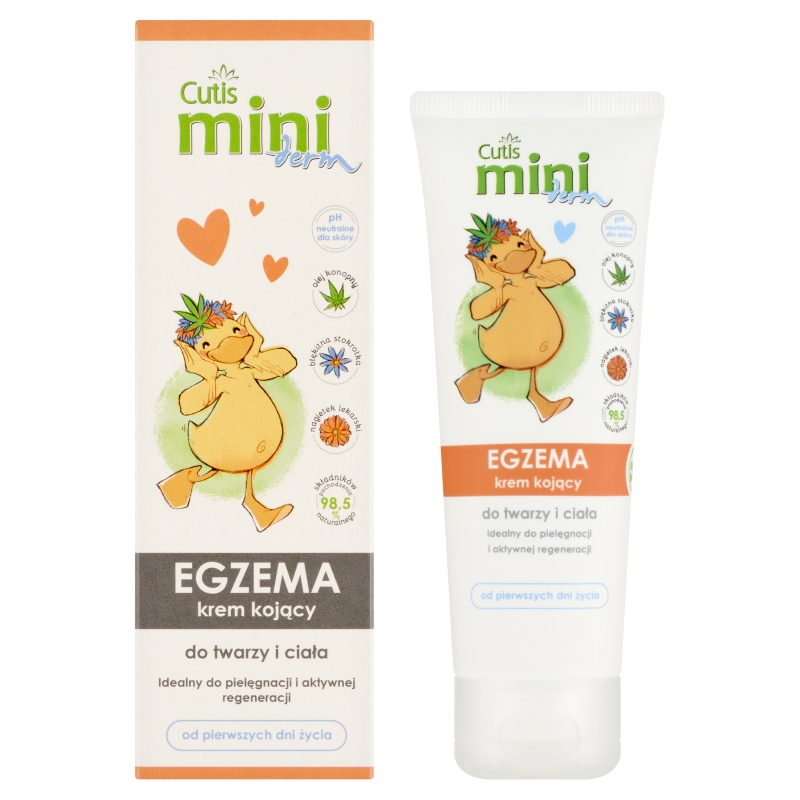 Cutis Mini Derm Egzema, kojący krem do twarzy i ciała, 75 ml