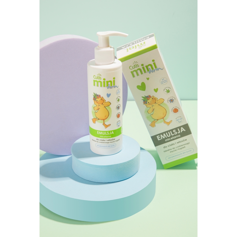Cutis Mini Derm, emulsja micelarna do mycia ciała, 200 ml