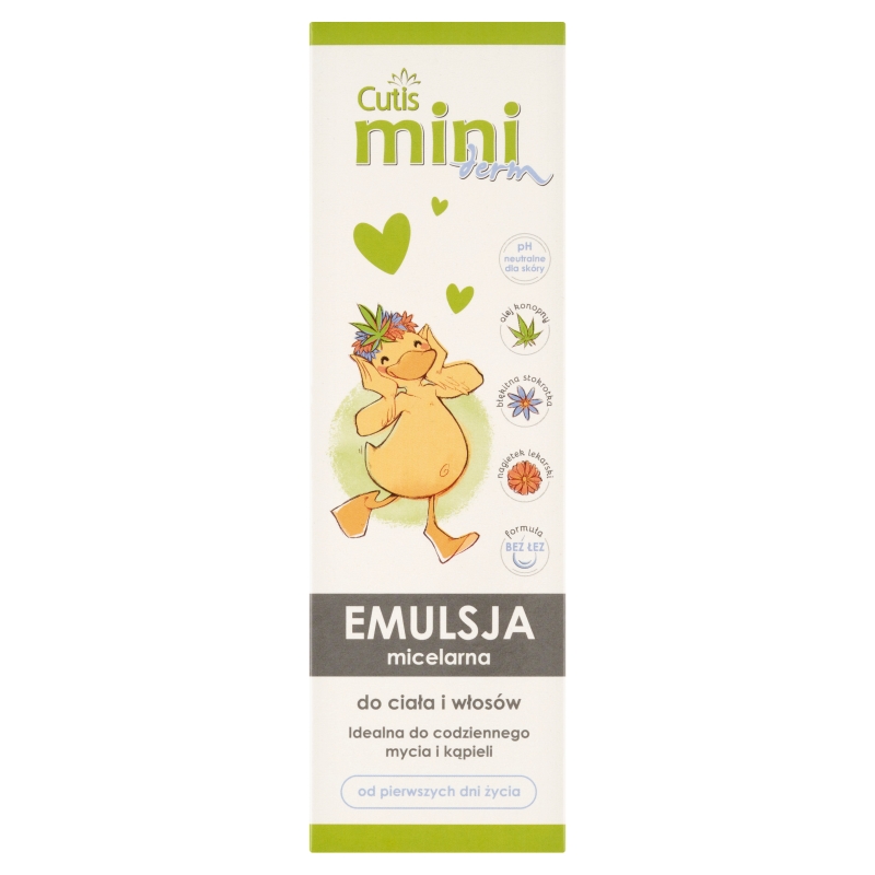 Cutis Mini Derm, emulsja micelarna do mycia ciała, 200 ml