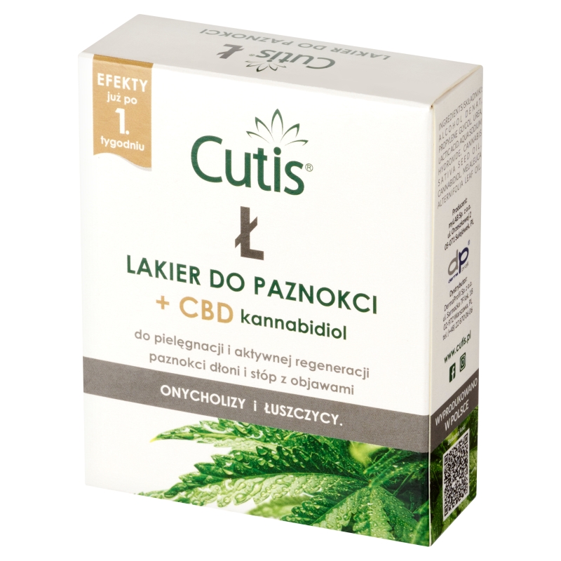 Cutis Ł , lakier do regeneracji paznokci dłoni i stóp z objawami onycholizy i łuszczycy, 10 ml