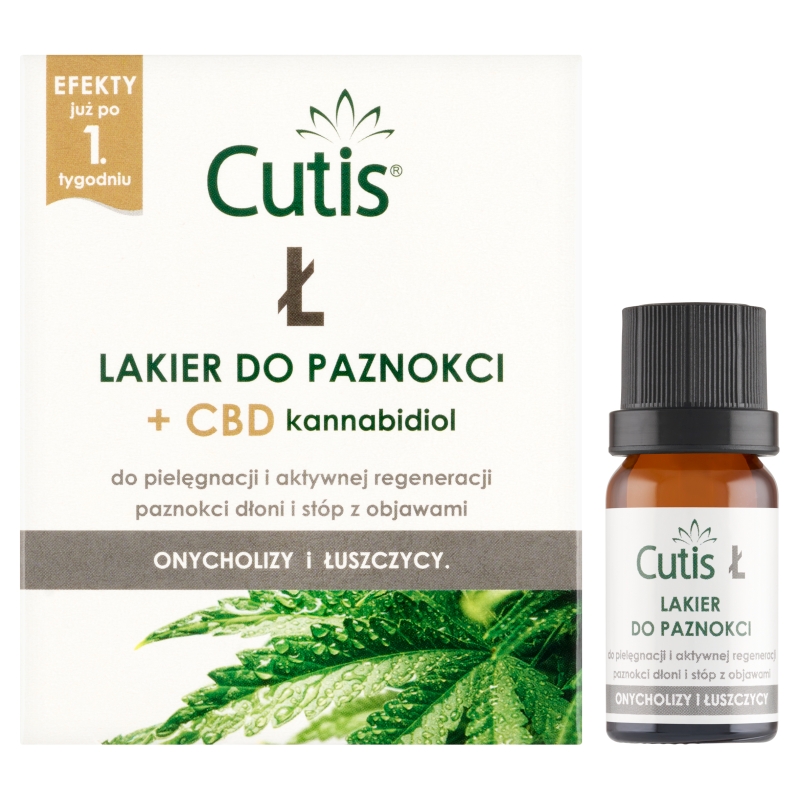 Cutis Ł , lakier do regeneracji paznokci dłoni i stóp z objawami onycholizy i łuszczycy, 10 ml