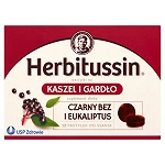 Herbitussin , pastylki do ssania ze składnikami wspomagającymi w bólu gardła i kaszlu, 12 szt.