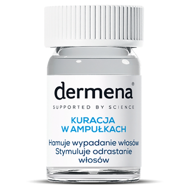 Dermena , kuracja w ampułkach do włosów osłabionych, nadmiernie wypadających, 15 x 5 ml