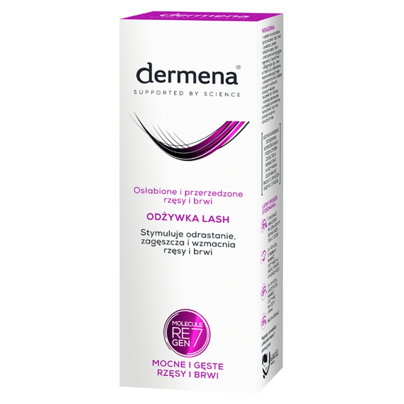 Dermena Lash , odżywka stymulująca odrastanie rzęs i brwi, 11 ml
