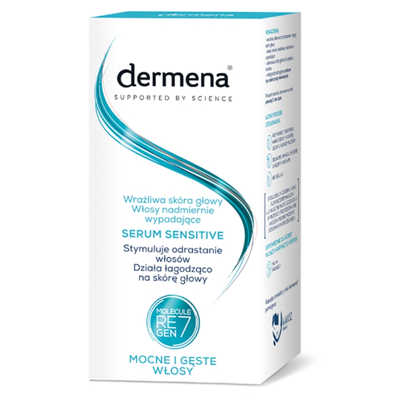 Dermena Sensitive, serum stymulujące odrastanie włosów, 50 ml