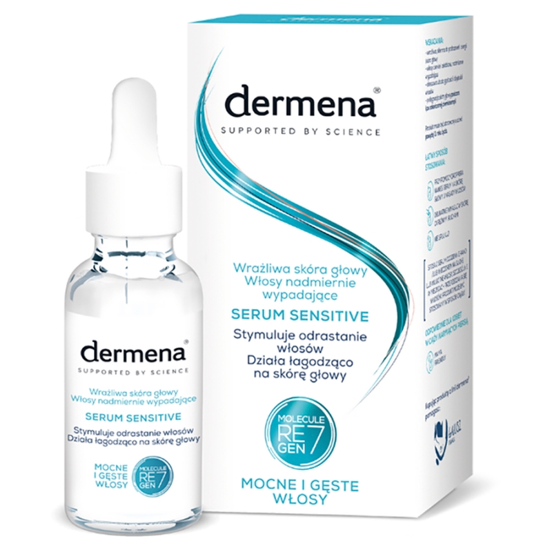 Dermena Sensitive, serum stymulujące odrastanie włosów, 50 ml