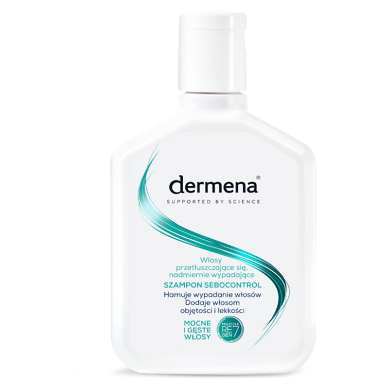 Dermena Szampon Sebocontrol , szampon do włosów przetłuszczających się, 200 ml