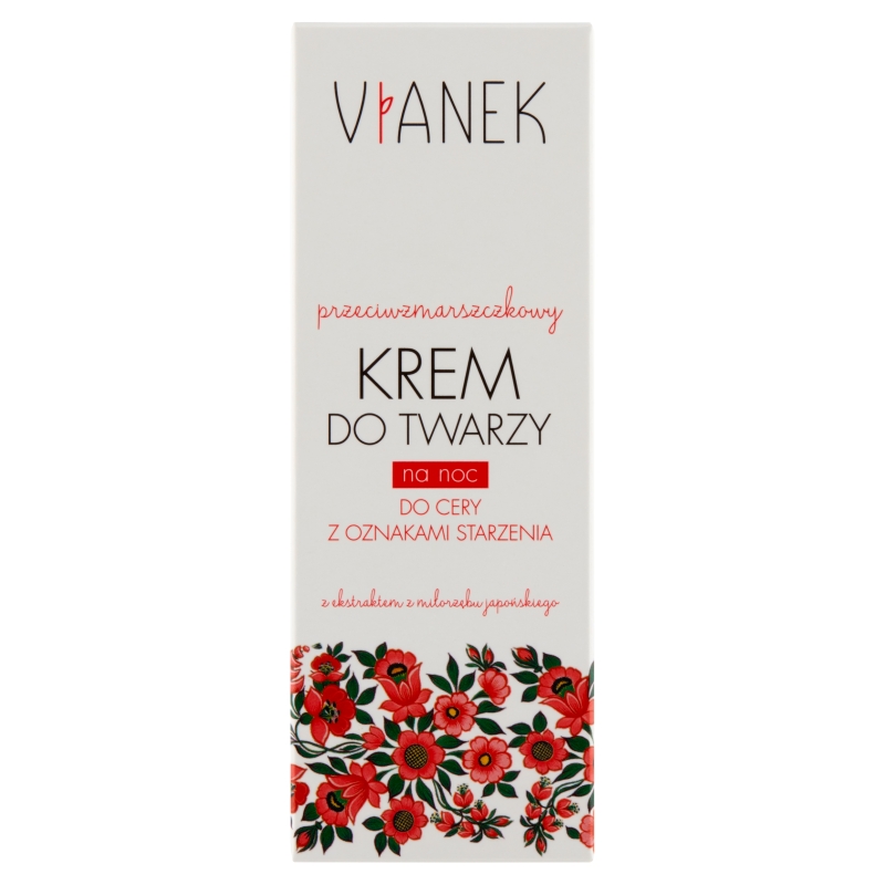 Vianek przeciwzmarszczkowy krem do twarzy na noc, 50 ml