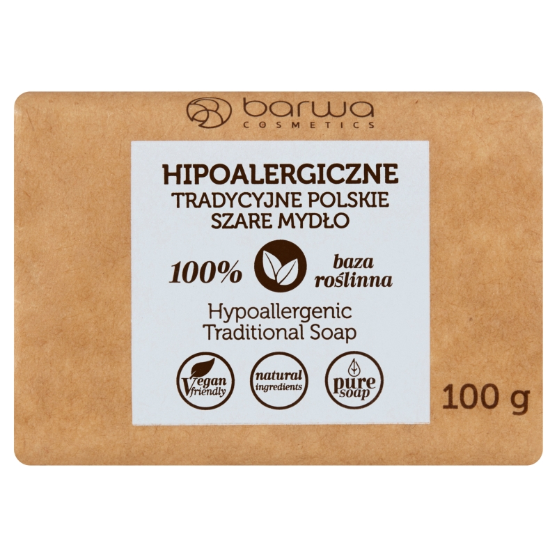 Szare mydło Barwa, tradycyjne, kostka, 100 g