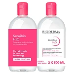 Bioderma Sensibio H2O płyn, 500 ml + 500 ml
