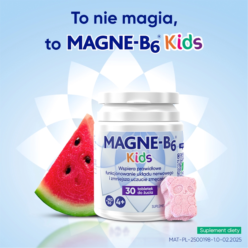 Magne B6 Kids, 30 tabletek do żucia