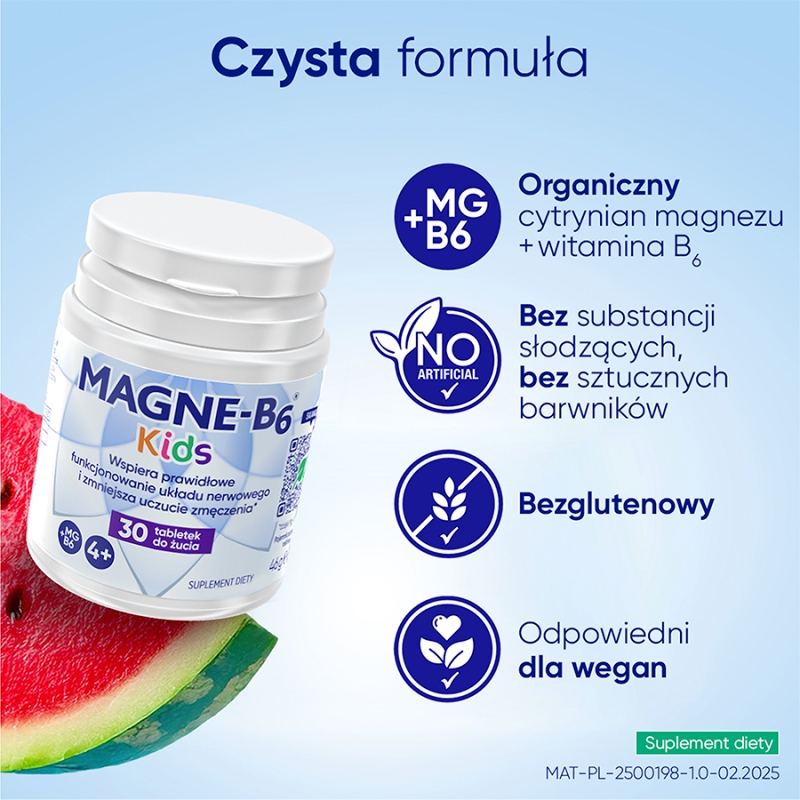 Magne B6 Kids, 30 tabletek do żucia