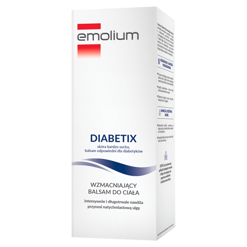 Emolium Diabetix, wzmacniający balsam do ciała do skóry bardzo suchej, 200 ml
