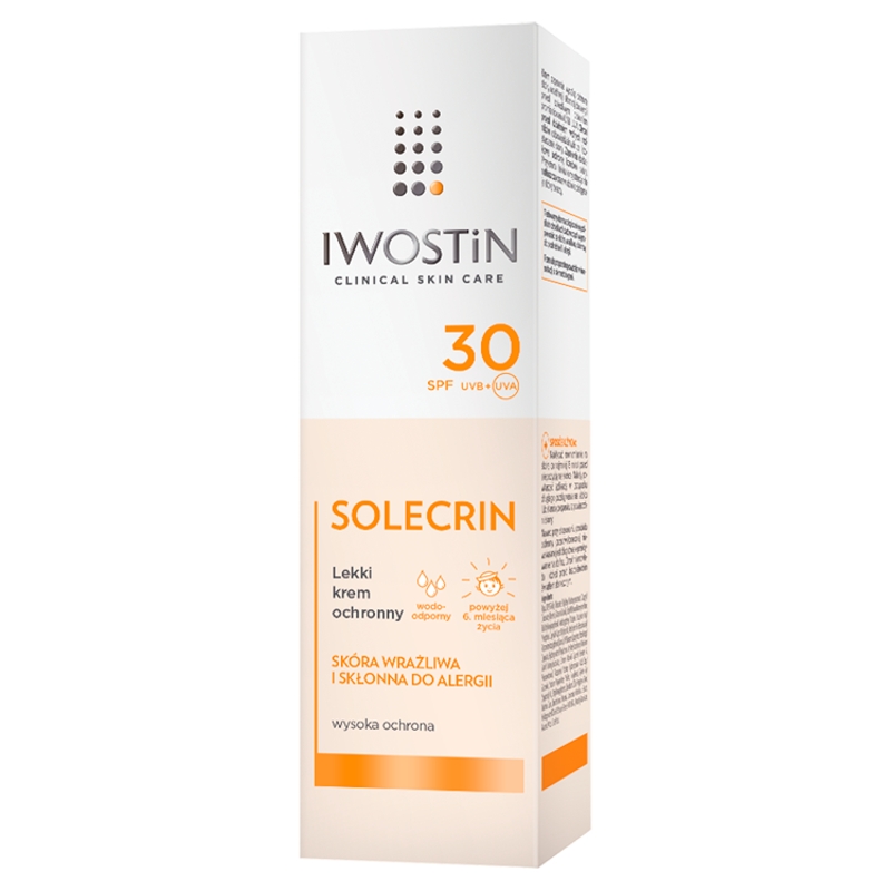 Iwostin Solecrin, lekki krem ochronny SPF 30, 50 ml KRÓTKA DATA 31.12.2025