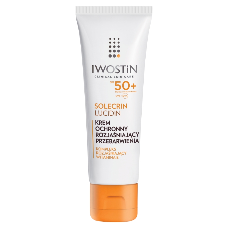Iwostin Solecrin Lucidin, krem na przebarwienia, SPF 50+, 50 ml KRÓTKA DATA 28.02.2026