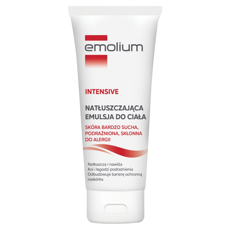 Emolium Intensive, emulsja specjalna do ciała dla skóry bardzo suchej, podrażnionej, skłonnej do alergii, 200 ml