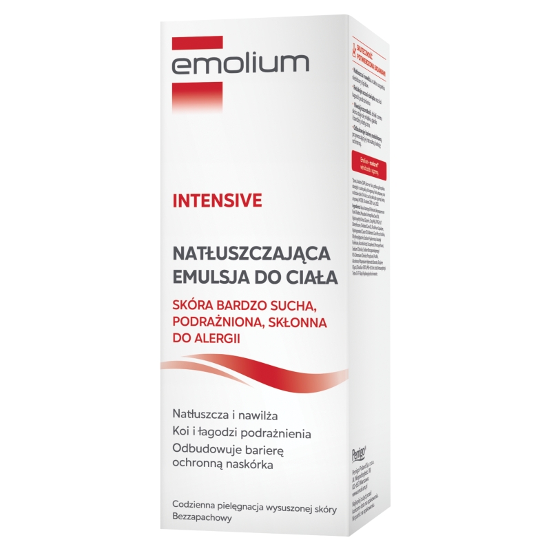 Emolium Intensive, emulsja specjalna do ciała dla skóry bardzo suchej, podrażnionej, skłonnej do alergii, 200 ml