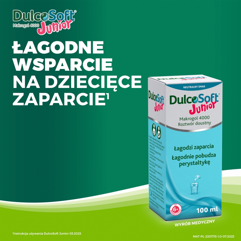 Dulcosoft Junior , preparat reguluacy pracę jelit dla dzieci, 100 ml KRÓTKA DATAT 30.06.2025