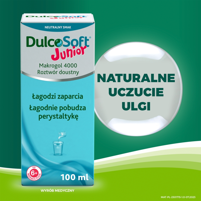 Dulcosoft Junior , preparat reguluacy pracę jelit dla dzieci, 100 ml KRÓTKA DATAT 30.06.2025