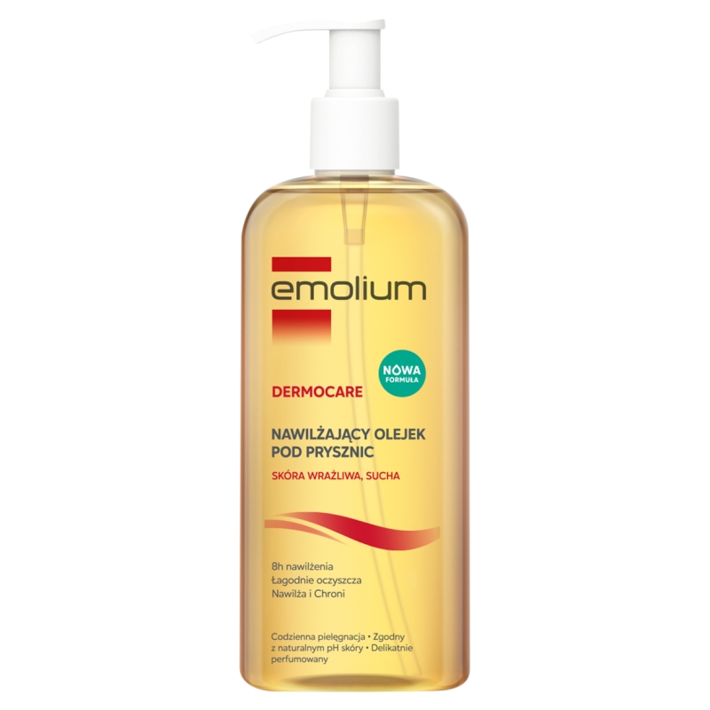 Emolium Dermocare Olejek nawilżający, do mycia, 400 ml