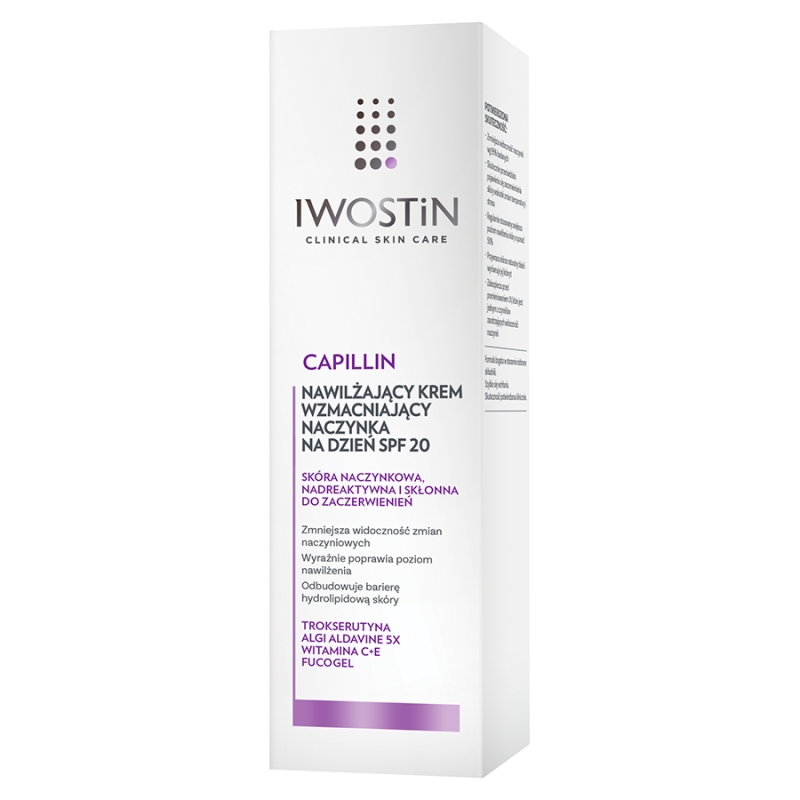 Iwostin Capillin, krem na naczynka SPF 20 z aktywnymi filtrami, 40 ml