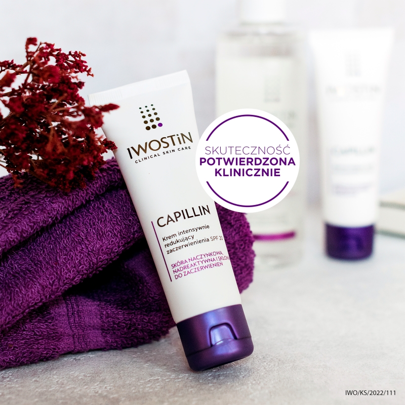 Iwostin Capilin, krem intensywnie redukujący zaczerwienienia, SPF 20, 40 ml