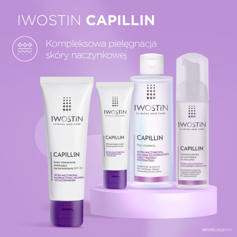 Iwostin Capilin, krem intensywnie redukujący zaczerwienienia, SPF 20, 40 ml